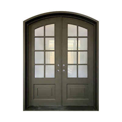 Belmont Arch Iron Door