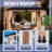 Cedar Wood Patio Gazebo, Double Metal Roof Hardtop Gazebo with curtain and Screen-112324283-112324282