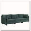 Canapé 3 places en tissu chenille profond-2064245081