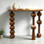 Console en bois massif brun noisette-133963337