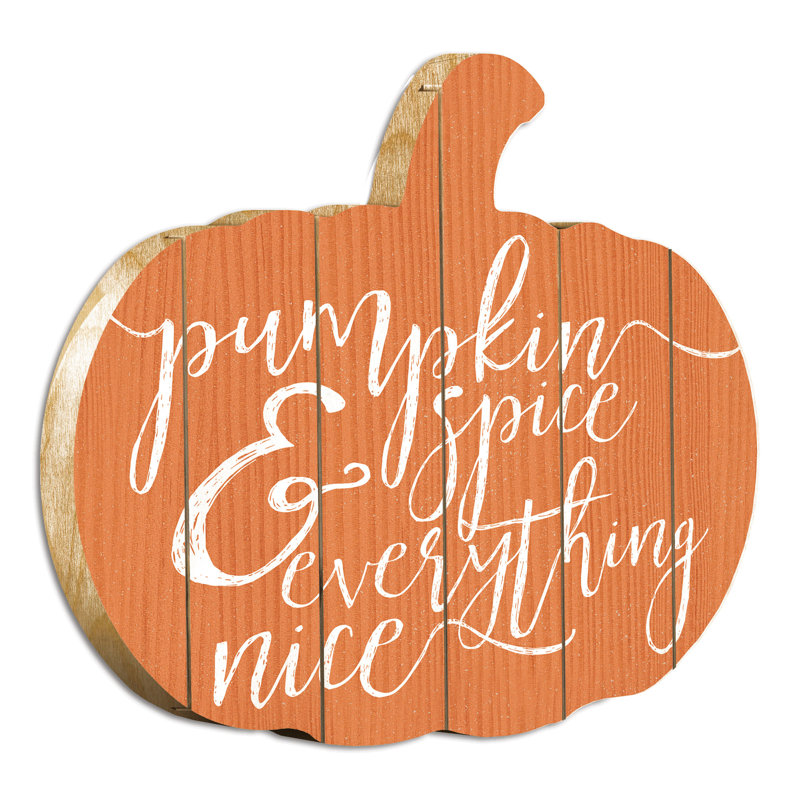 «Pumpkin and Spice» par Lux + Me Designs - impression sur bois