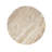 Javier Minimalist 17.75" Round Solid Travertine Marble End Table, Geometric Cross Base Glossy Accent Side Table for Living Room & Bedroom-1872611738