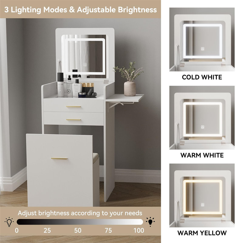 Adaugo Dressing Table with Mirror