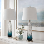 Aislin 29" Modern Glass Table Lamp with 3-Way Dimming