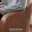Petit fauteuil demi-tonneau en cuir Alina-831063992