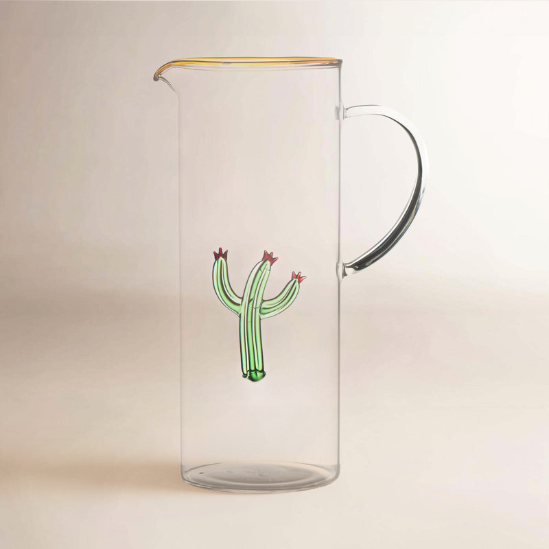 Cactus 44.8oz. Glass Pitcher