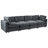 133.5 Inch Upholstered Modular Sofa With Storage, USB Charging, Wireless Charging, And Built-In Bluetooth Speaker For Living Rooms And Apartments-372274714