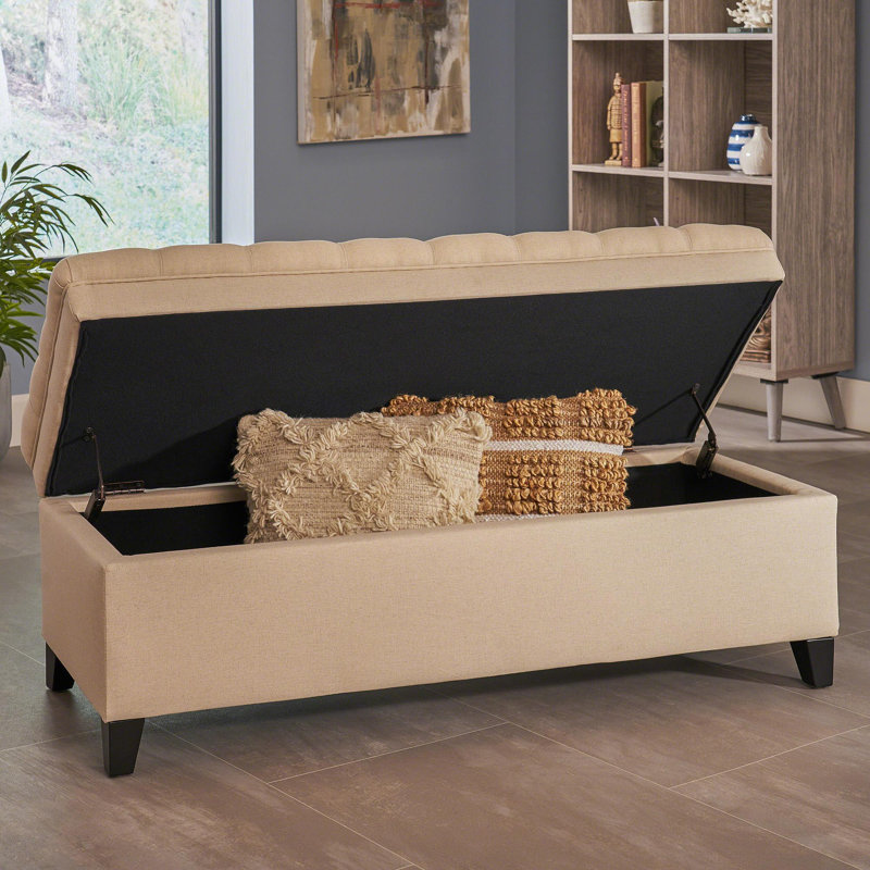 OTTOMAN DE RANGEMENT JULiana, Beige