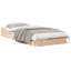 Floor Bed Frame Solid Pine Wood-874312352-874312382