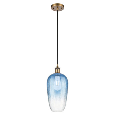 Ballston - Brookhaven Flute - 1 Light 7" Cord Hung Mini Pendant