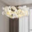 31.5 " 6-light Ceramic Ginkgo Leaf Chandeliers-1503850608
