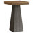 39.96" Height Square Bar Table Small Dining Table With Wood Conical Base-126594105