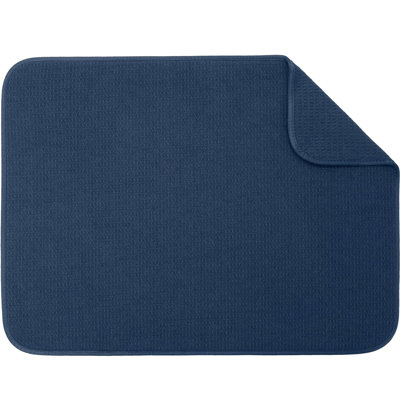 Extra Large Microfiber Dish Drying Mat 18" x 24" Absorbent Kitchen Counter Mat for Dishes Utensils Pots Pans