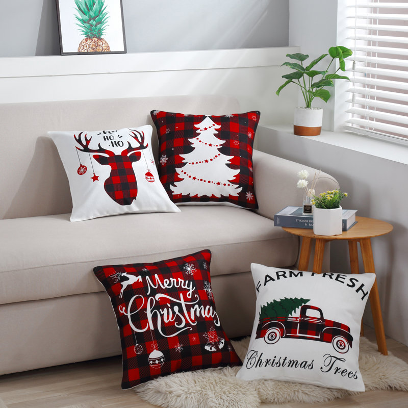 Plaid Pillow Cover
