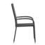 Emmoni Indoor/Outdoor Stacking Steel Framed Wicker Dining Armchairs-1651245191
