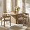 Declan 7-Piece Dining Table Set With Upholstered Arm Chairs