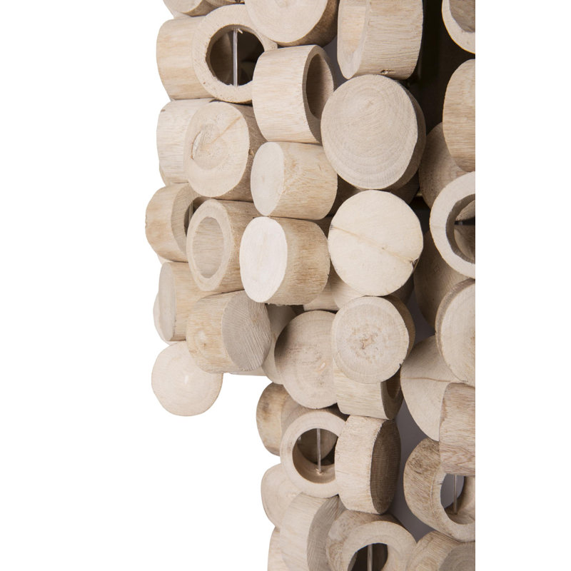 Wood Disk Wall Sconce