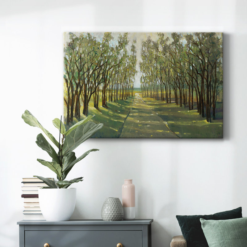 Forest Path-Gallery Wrapped Canvas, 12" H x 18" W