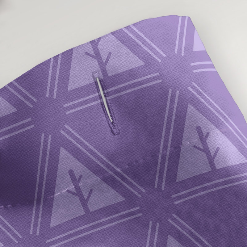 Rideau de douche à arbre simple minimaliste classic, Mauve clair