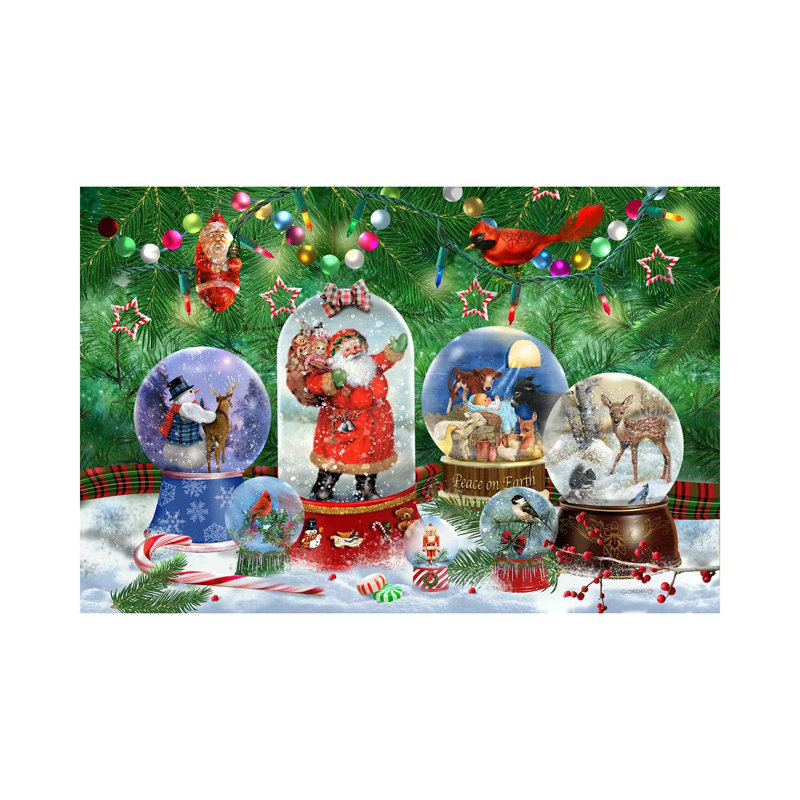Magie de Noël I - reproduction d'art murale - toile tendue