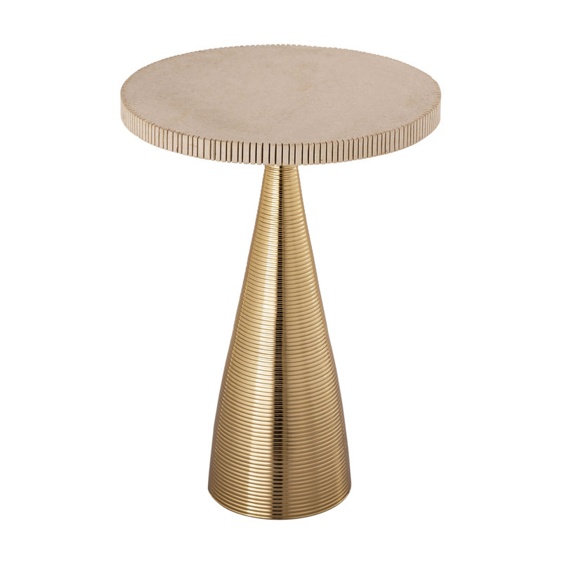 Stone Top End Table