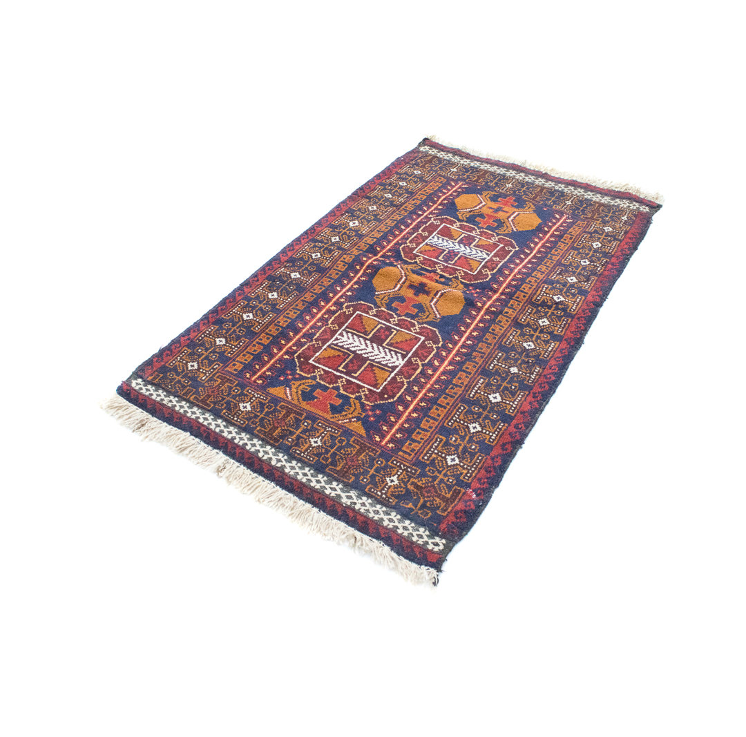 Hand Knotted Wool Blue Indoor/Outdoor Rug