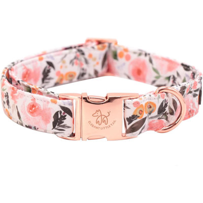 Collier pour chien, collier à motif floral pour l'été, collier mignon pour chien, mâle ou femelle, collier réglable pour chien X-Dogs