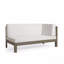 Ensemble de canapé modulaire en bois blanc avec patio à coussins-1105286853