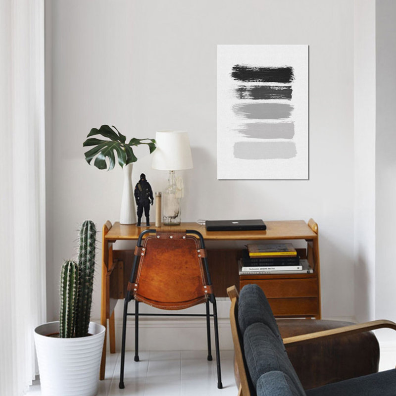 «Stripes», impression sur toile, H 18 po x l 12 po x P 1,5 po, Toile tendue, Pas de tapis