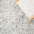 Micro-Loop Hand Tufted Wool/Cotton Geometric Rug in Gray/Beige-1755155476