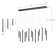 Genia 14 - Light A Tube Flute Integrated LED Led Linear 3000K Cascade Chandelier