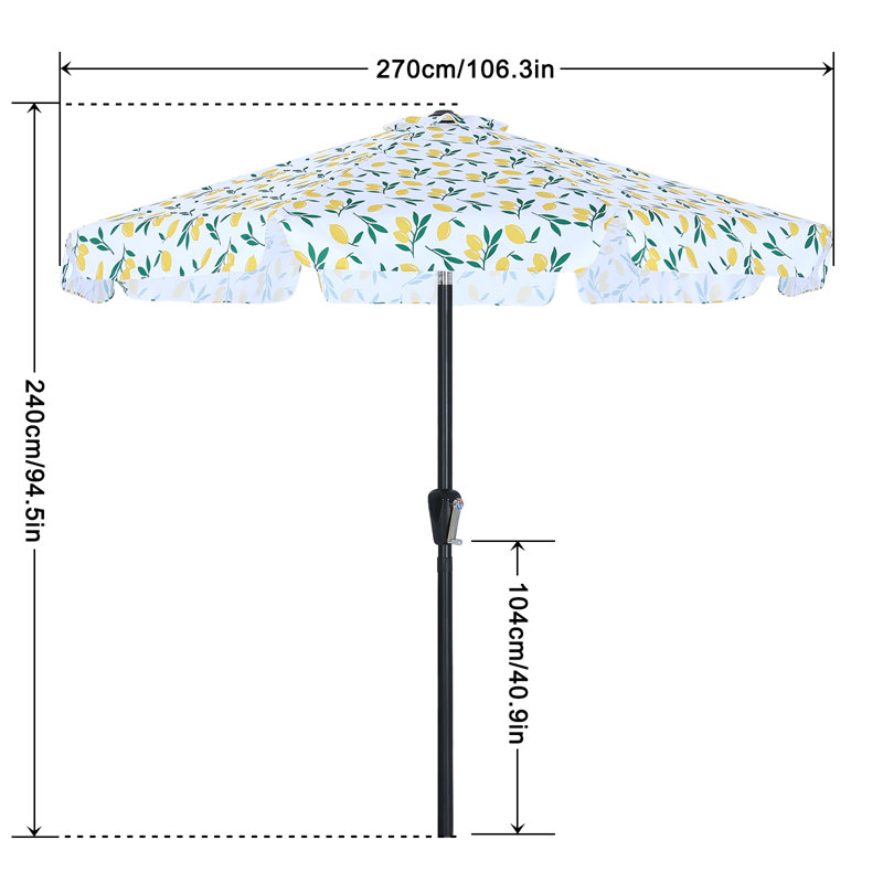 Hobert 9' Market Umbrella