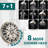 Topcraft 5-Inch Wall-Mounted Rain Shower Head With Multi-Function Handheld Shower-125562381