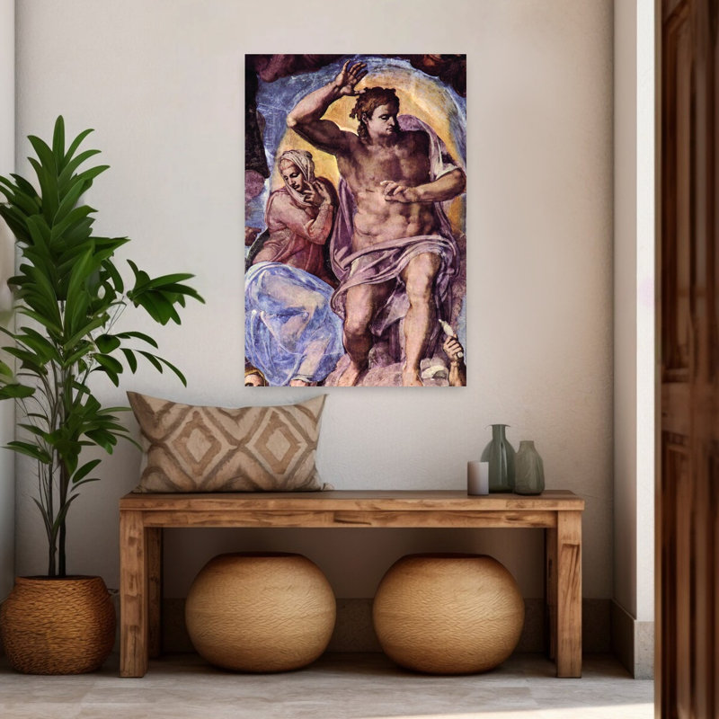 The Last Judgement, 1536-1541, reproduction d'art classique vintage, 48" H x 32" W