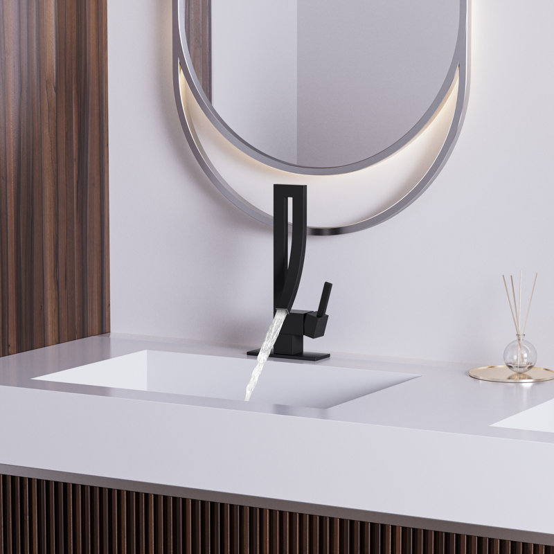 Single-handle Bathroom Faucet, Matte Black