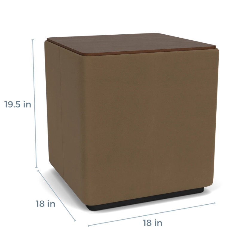 Table de salon avec plateau en stratifié Darsey, Noir; taupe Patriot Plus, Noyer Riftwood, 20"