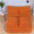 Compression Sofas, Orange Corduroy Compact Modern Beanbag Couch for Home