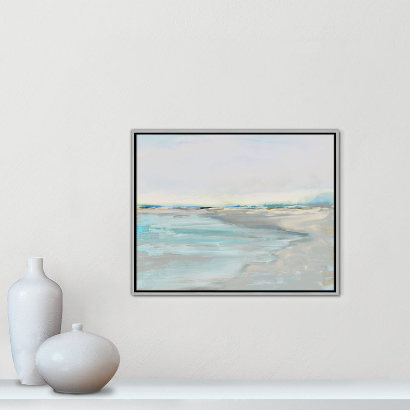 «Inlet at Dusk Print» par Val Rhodes, Argent argent, H 23,5 po x l 29,5 po