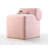 Stylish Pink Pouffe with 100% Cotton Cover, 17.7 x 22.0 x 23.6 inches | Features 35 DNS Orthopedic Sponge (Thickness: 2.4 inches) & PVC Coated Hidden Legs | Ideal for Living Room, Bedroom, or Kids’ Spaces, Comfortable & Chic-1087287530