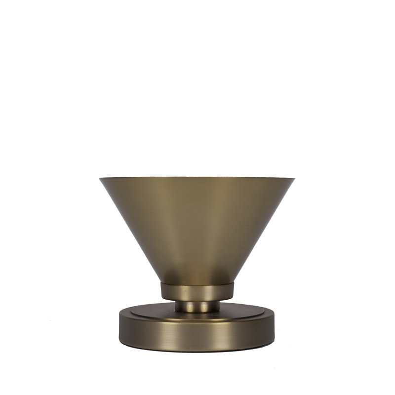 Aneka Accent Lamp Shown With 7" Cone Metal Shade, New Age Brass