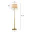 Lampe sur pied 61 "dorée moderne pour le salon, la chambre à coucher, le bureau et la salle à manger (ampoule non incluse)