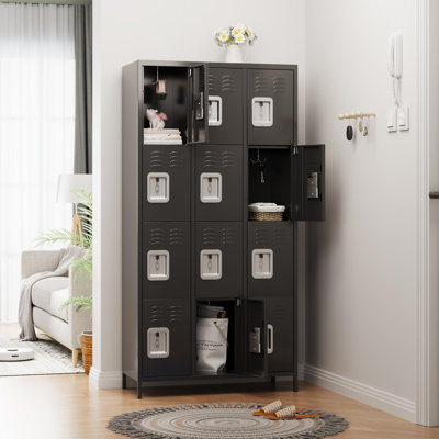 Metal Lockers for Employees with 12 Door and 12 Hooks