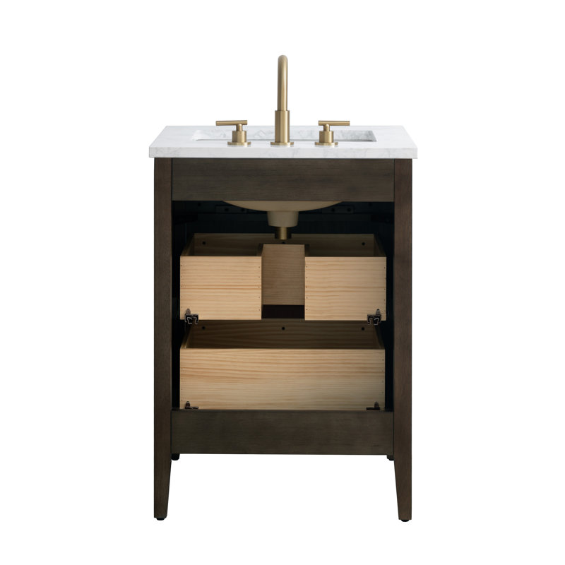 Emma 24" W Single Vanity, Chestnut Brown