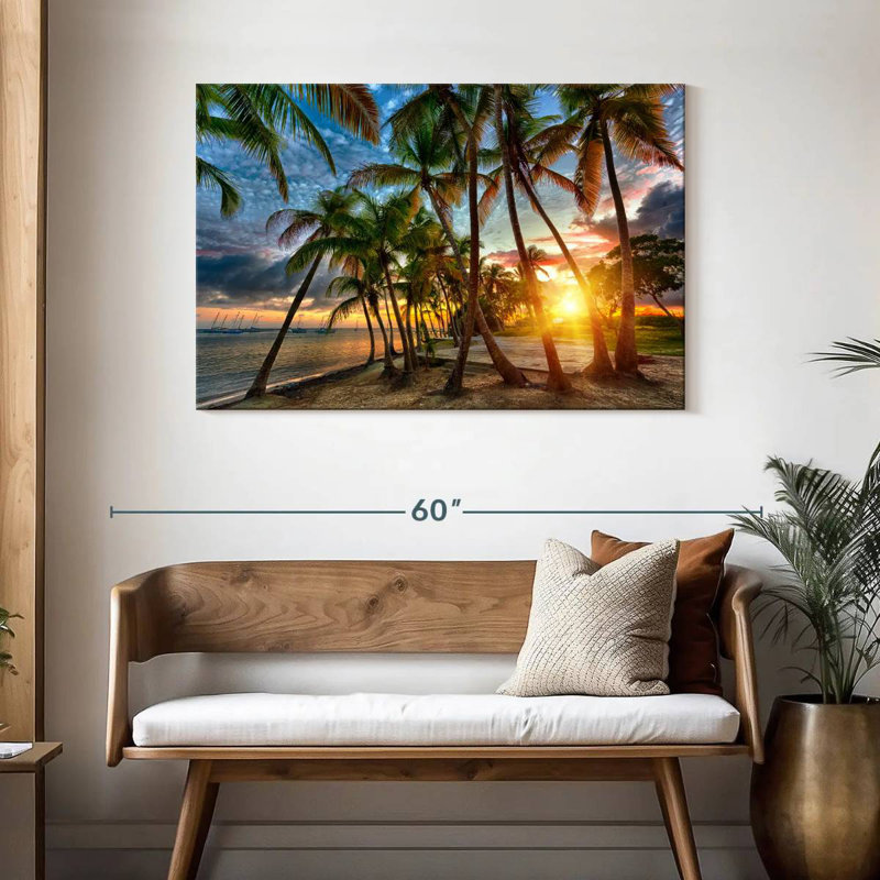 Gillard Anse Champagne Gillard coucher de soleil, H 30 po x l 45 po