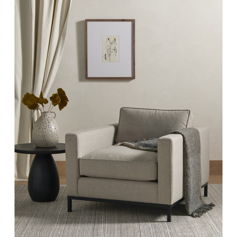 Merla End Table, Black Wash Ash Veneer, 17.75" H x 21.75" W x 21.75" D