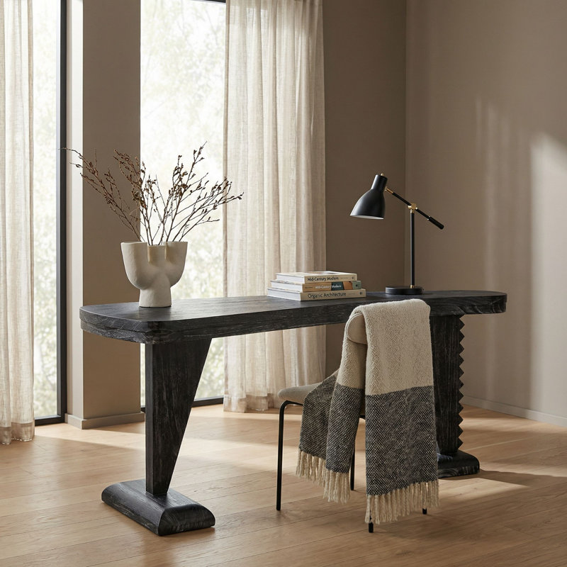 Zigmund Solid Wood Writing Desk