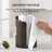 Wooden Paper Towel Holder with Negative Space Design for Kitchen and Table Decor, Anti Skid Base, Eco Friendly Mango Wood & Metal Rod - Chocolate / Black-665833092-665833095
