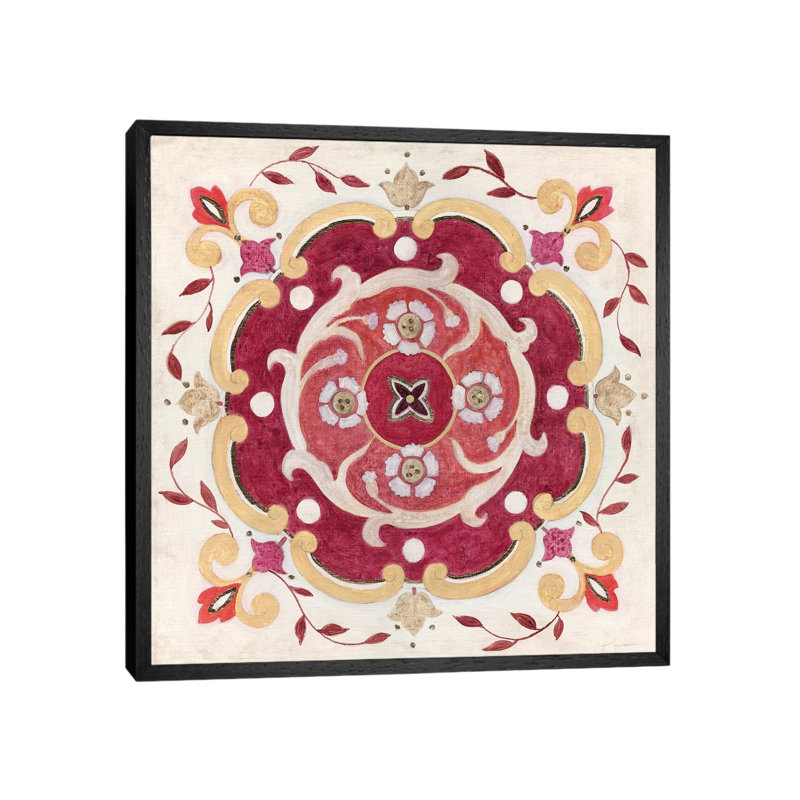 Bohemian Ruby by Tava Studios - Gallery-Wrapped Canvas Giclée on Canvas, 66.04 cm H x 66.04 cm W, Black Framed