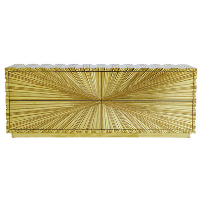 Linenfold Cabinet by Global Views