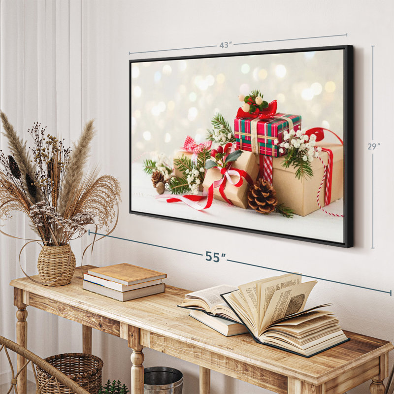 «Christmas Presents», reproduction sur toile, H 29 po x l 43 po